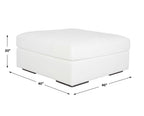 Refuge Arctic White Sofa Ottoman