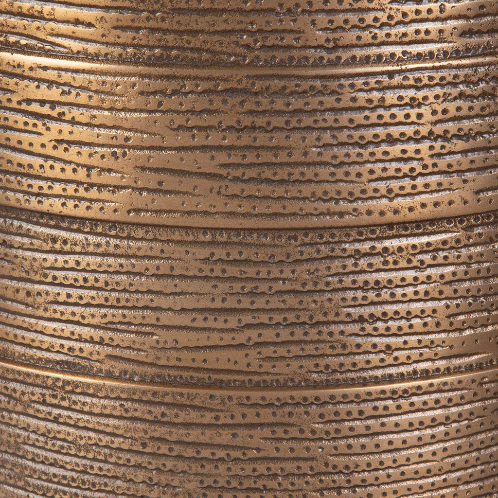 Odin Antique Brass Accent Table