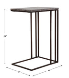 Theodore Travertine Accent Table
