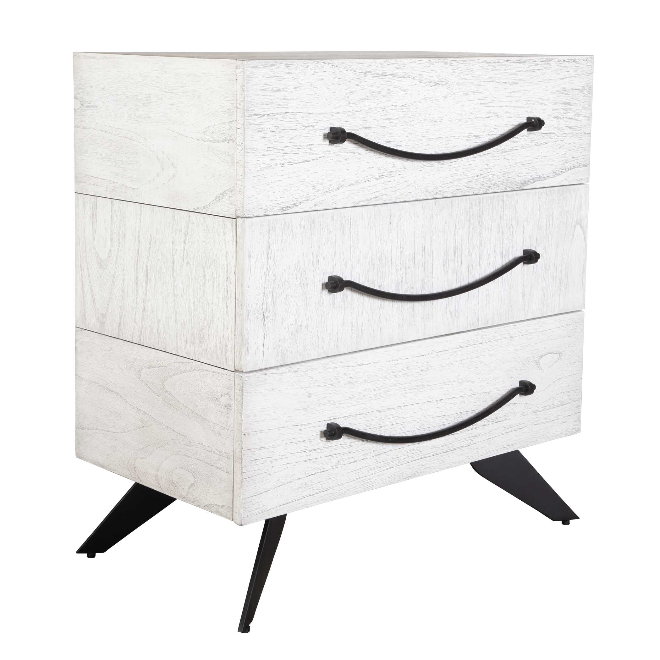 Vivi 3 Drawer White Chest