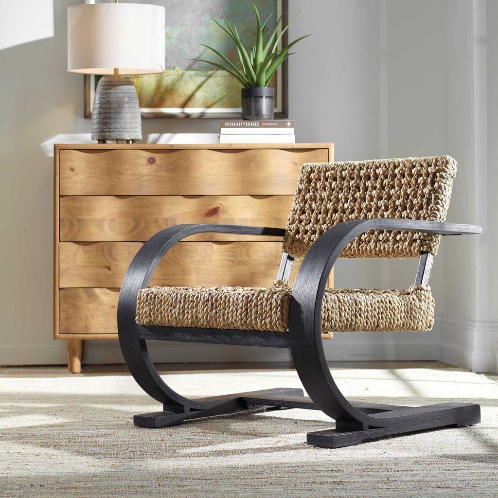 Rehema Black Accent Chair