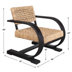 Rehema Black Accent Chair