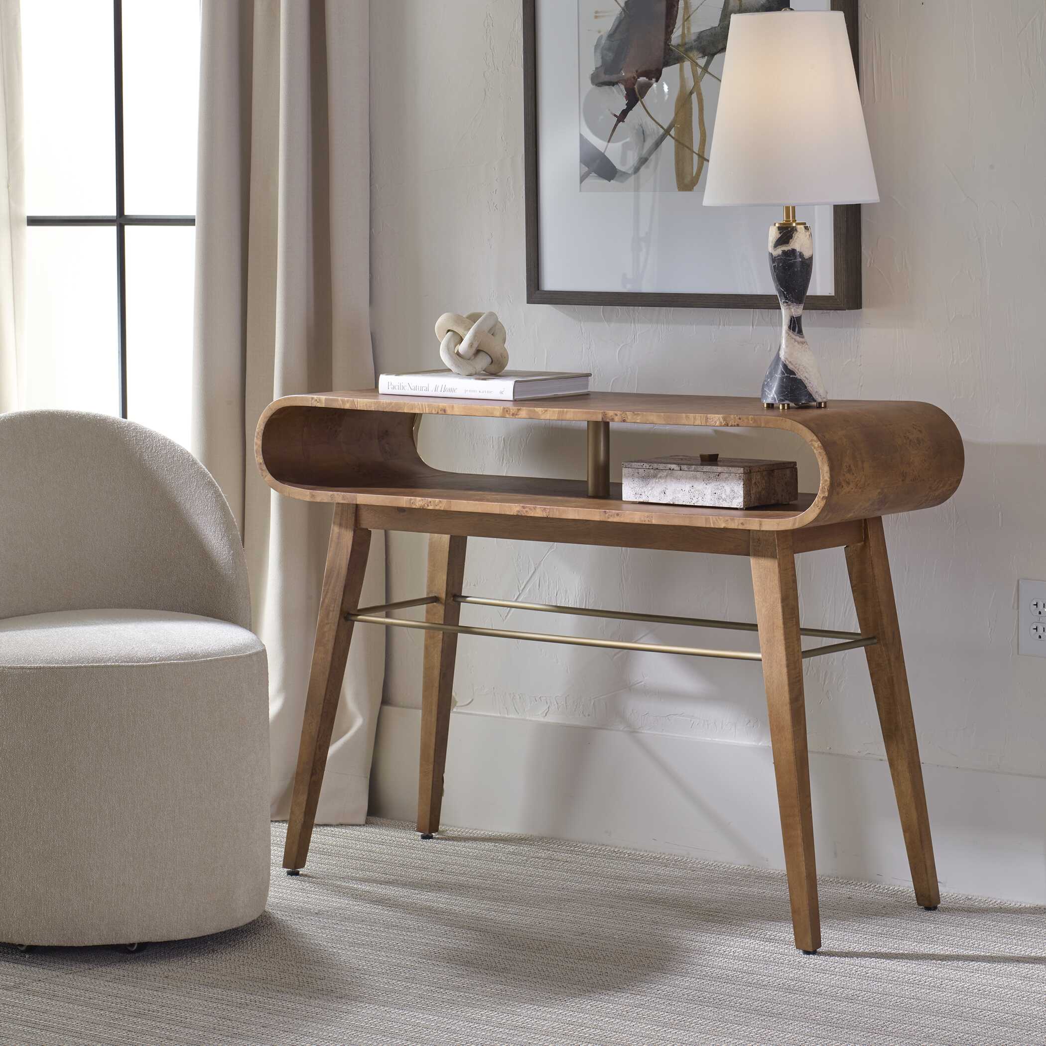 Ledger Mid-Century Console Table