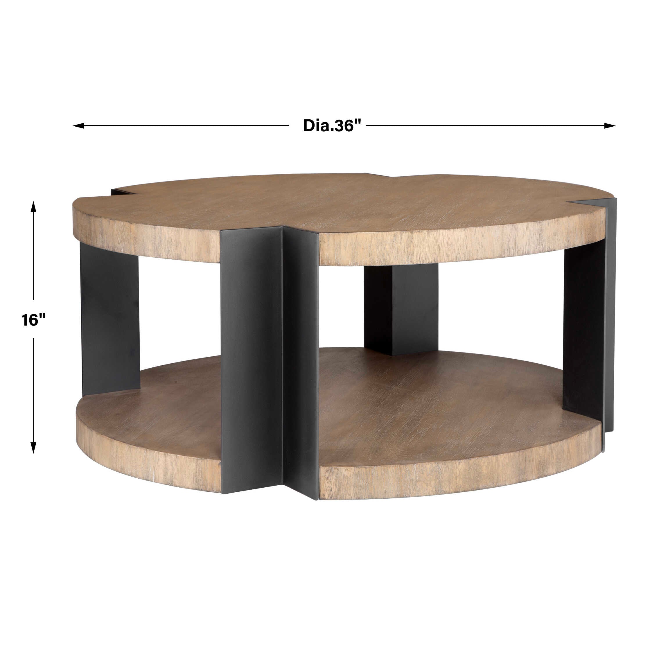 Loana Industrial Coffee Table