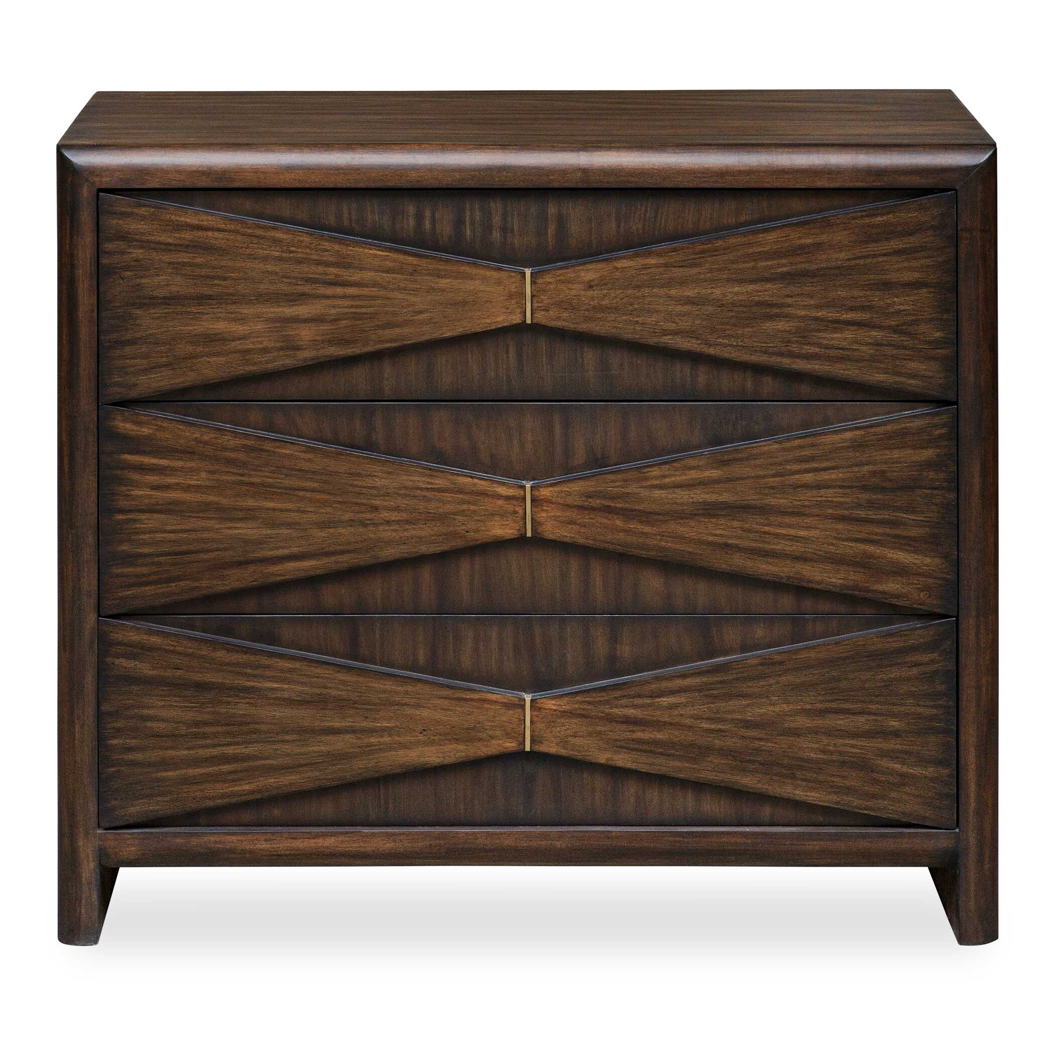 Bowtie 3 Drawer Mid-Century Chest