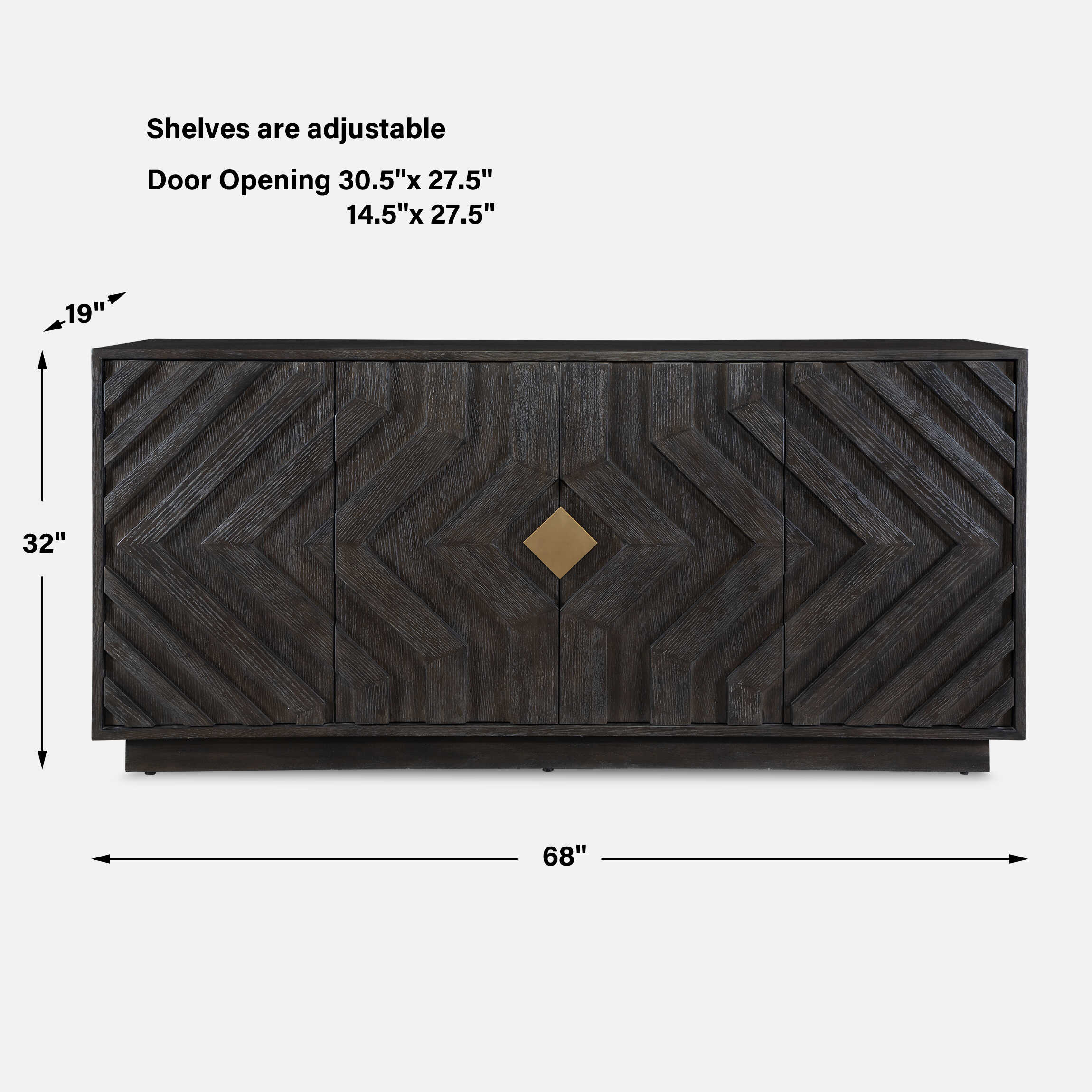 Faulkner 4 Door Cabinet