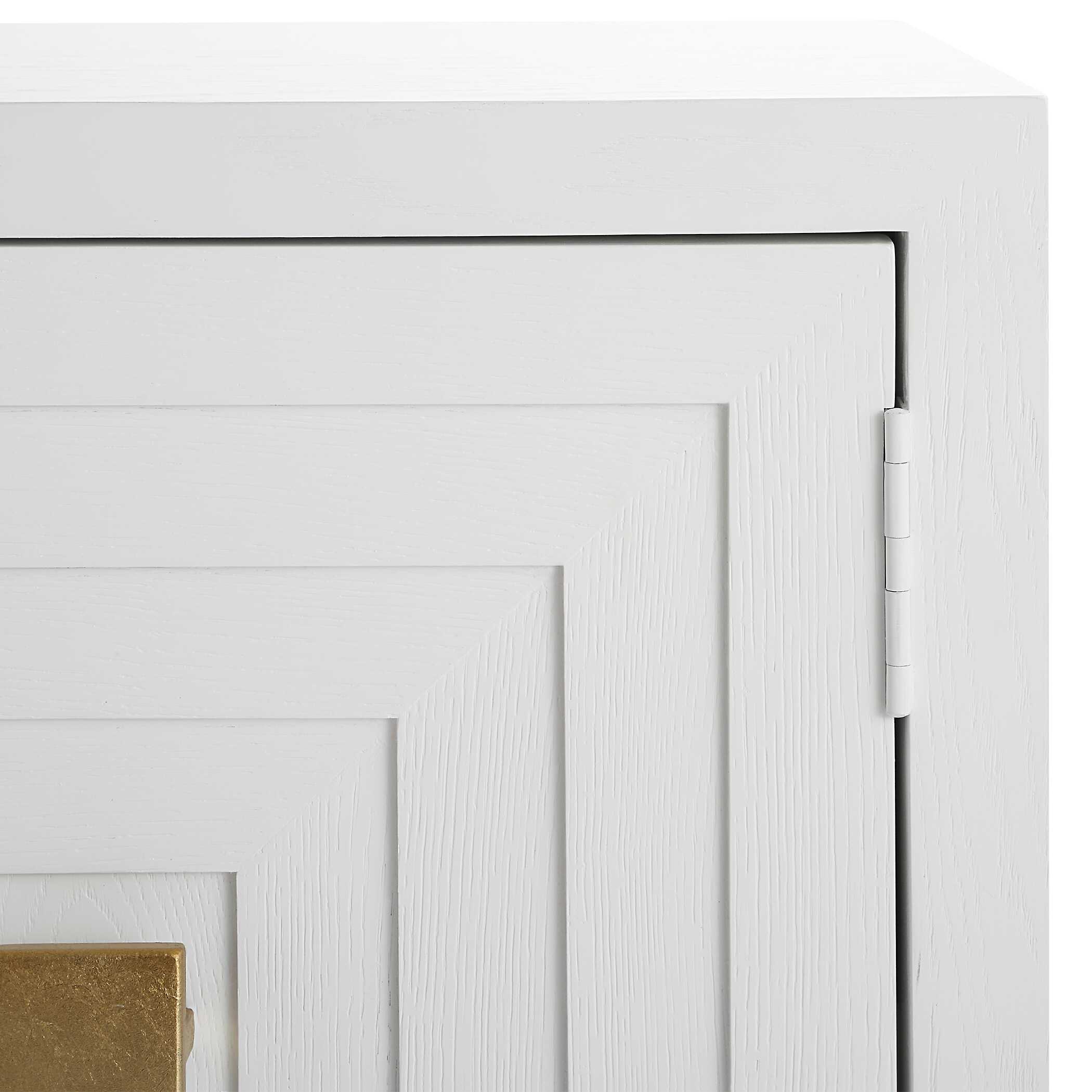Aiken White 2 Door Cabinet