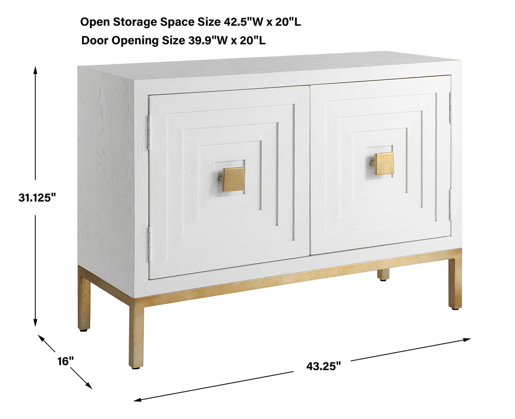 Aiken White 2 Door Cabinet