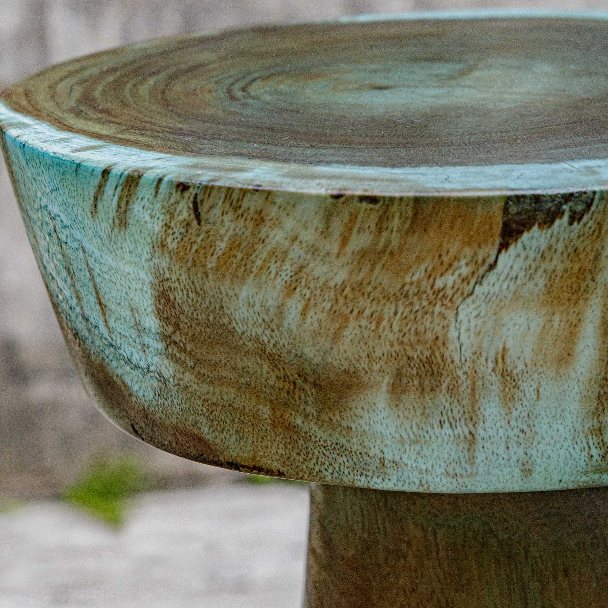 Mano Blue-Green Drink Table