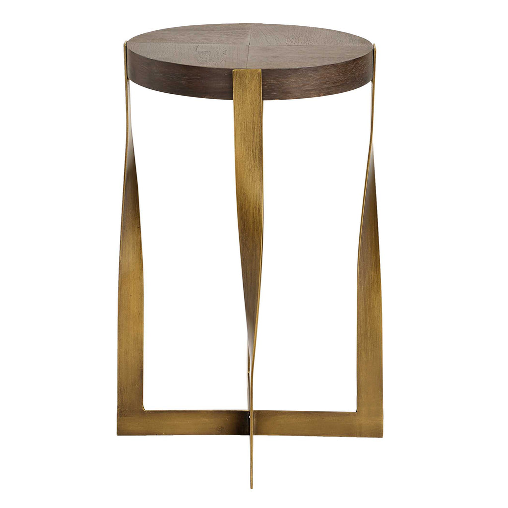 Drew Brass Accent Table