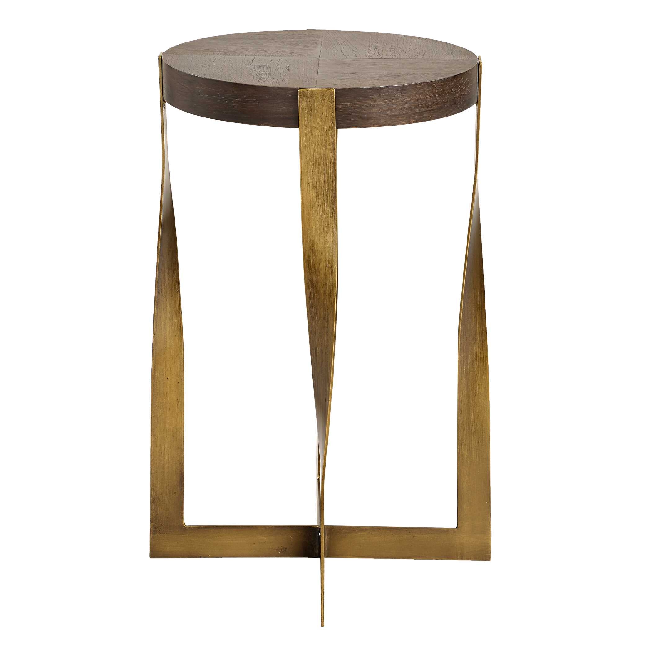 Drew Brass Accent Table