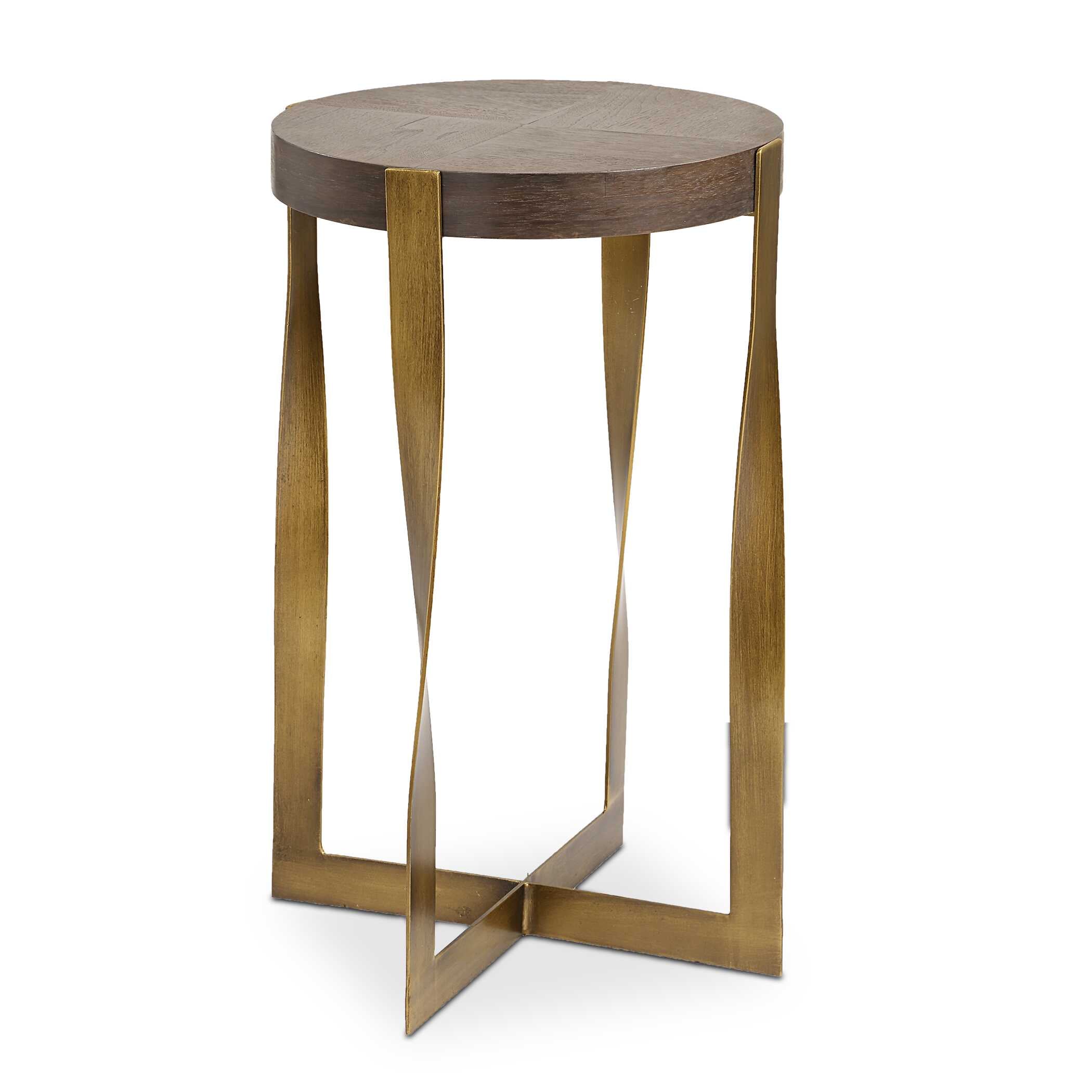Drew Brass Accent Table