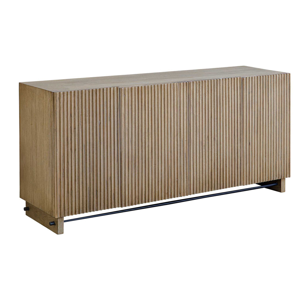 Kellem Natural Wood 4 Door Cabinet