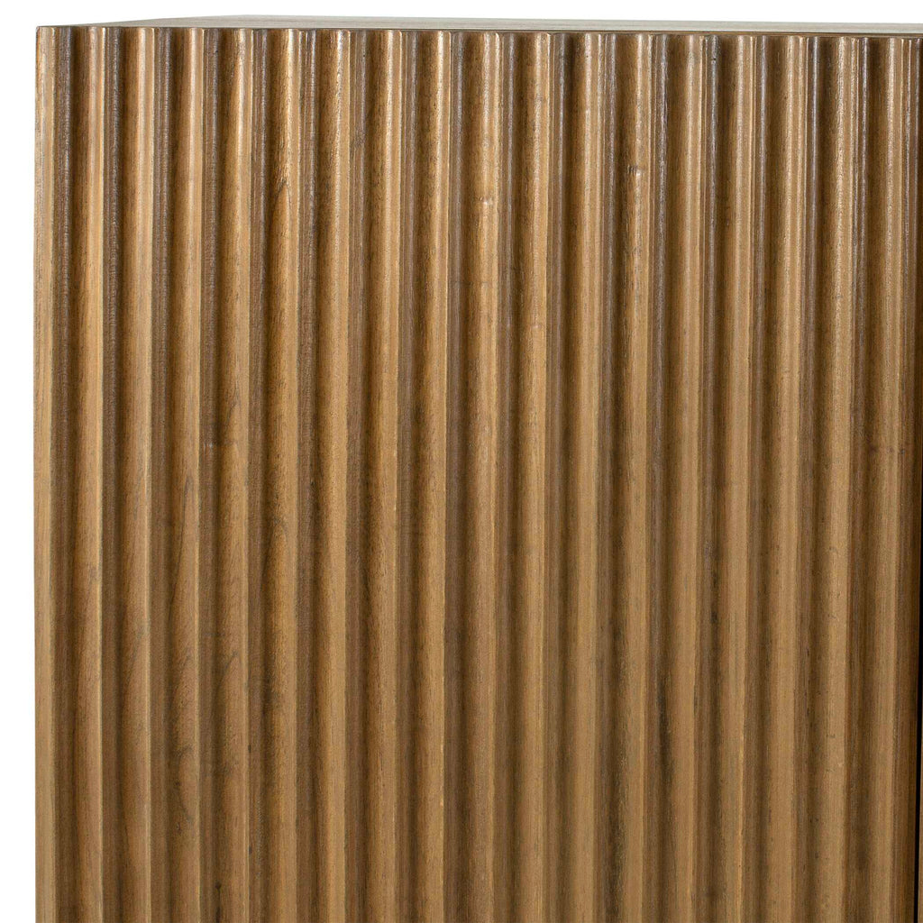 Kellem Natural Wood 4 Door Cabinet