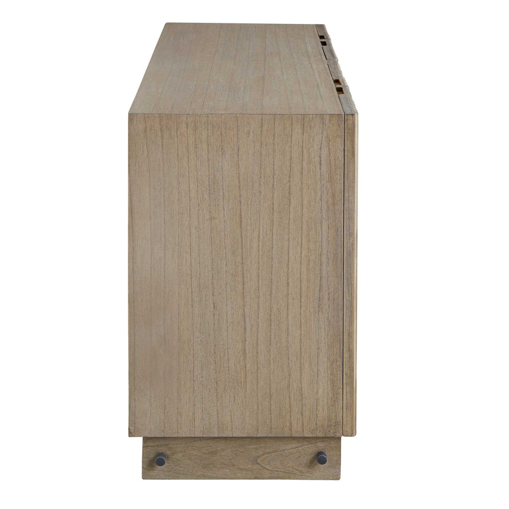 Kellem Natural Wood 4 Door Cabinet