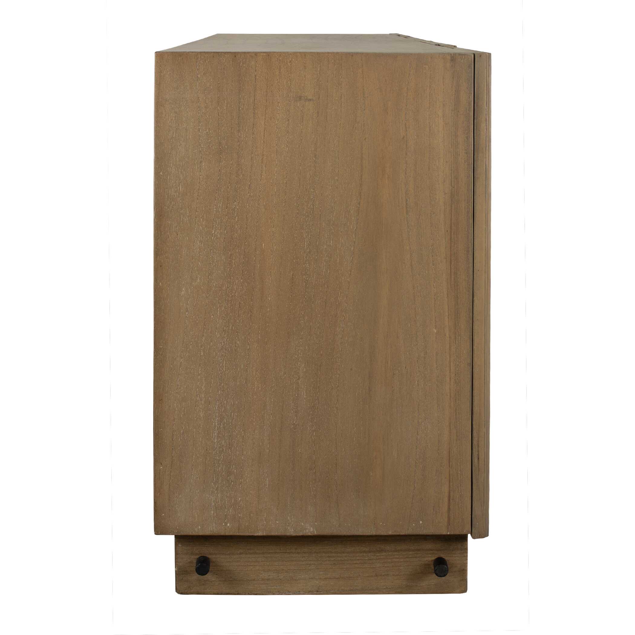 Kellem Natural Wood 4 Door Cabinet
