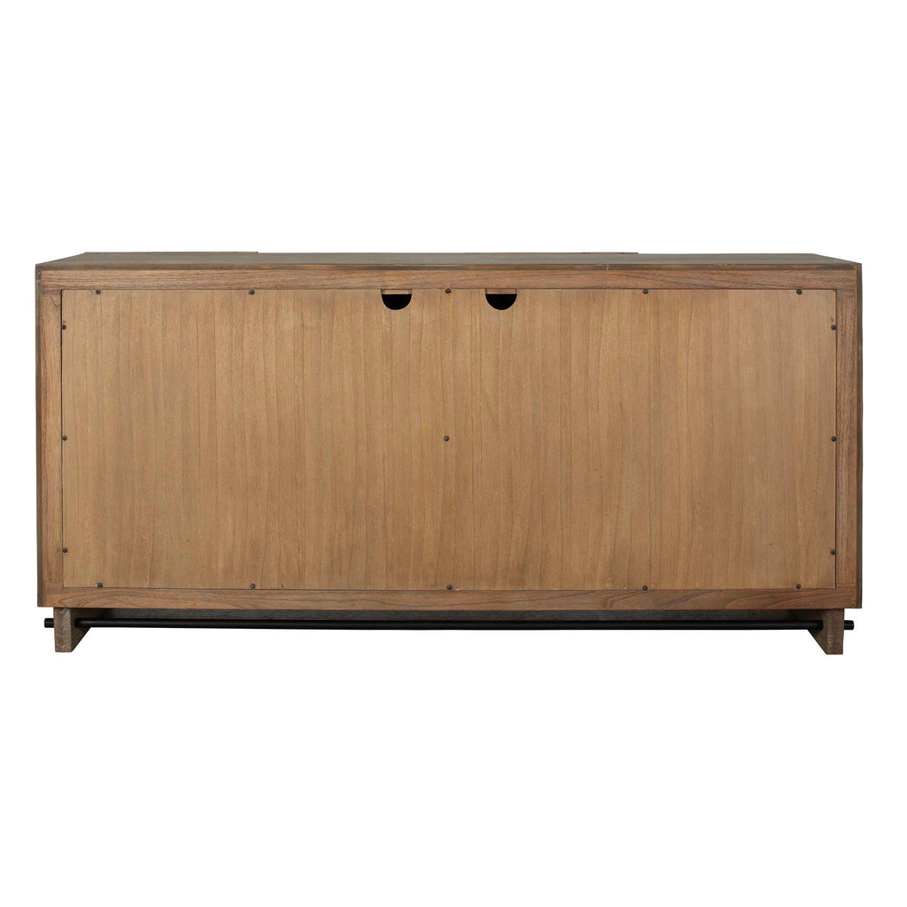 Kellem Natural Wood 4 Door Cabinet