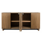 Kellem Natural Wood 4 Door Cabinet
