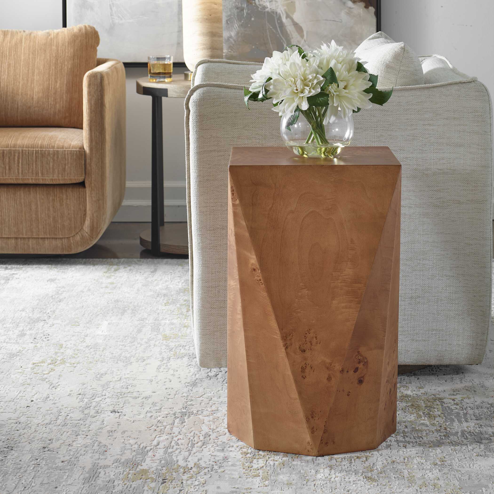 Hughes Geometric Accent Table