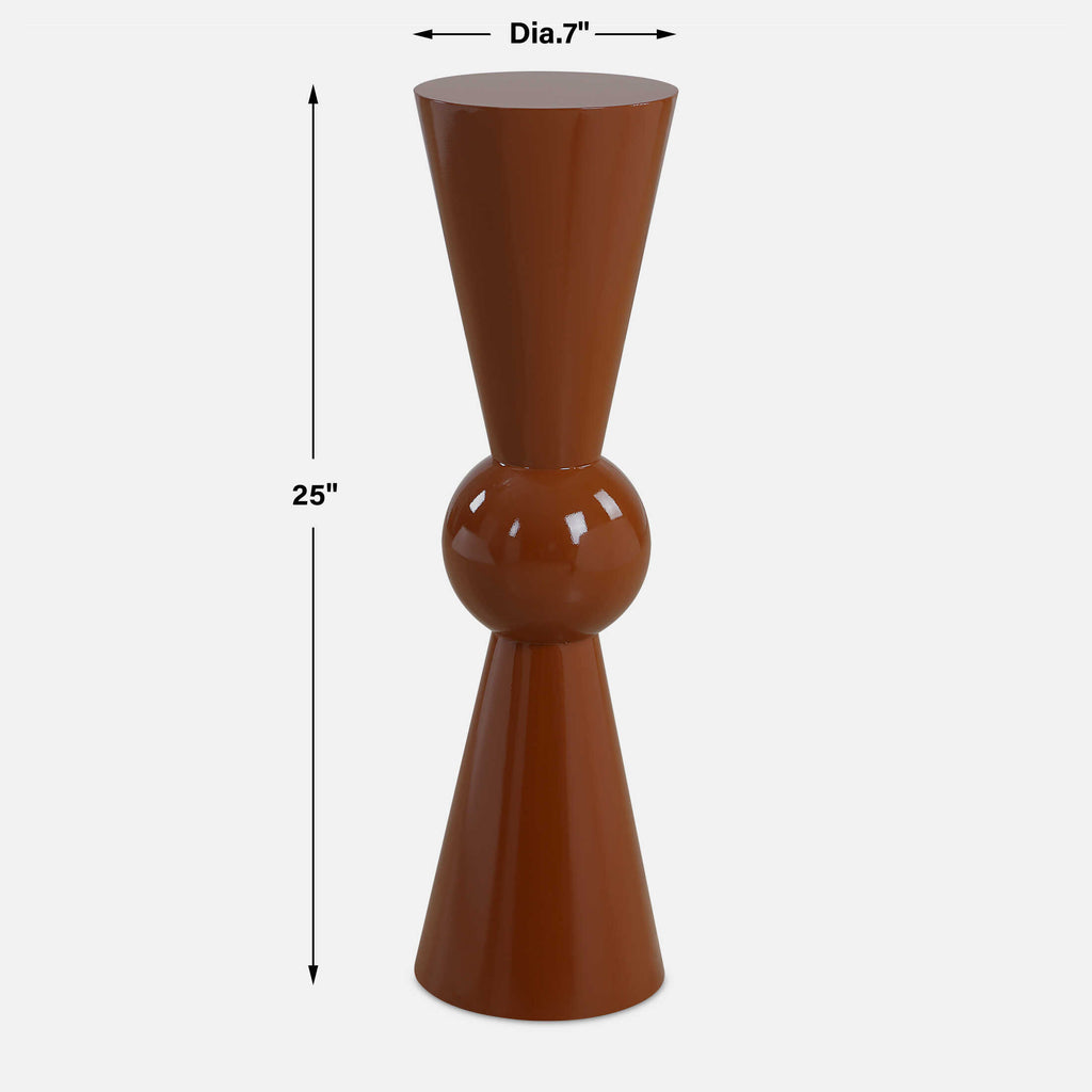 Hepler Gloss Terracotta Drink Table