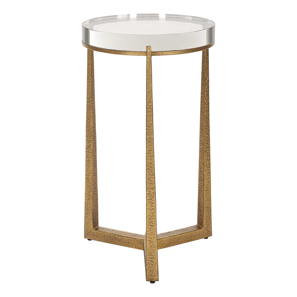 Midas Antique Gold Accent Table
