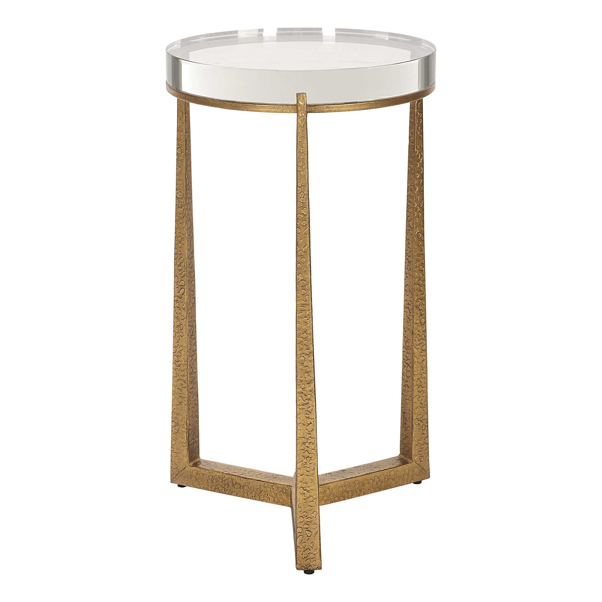 Midas Antique Gold Accent Table