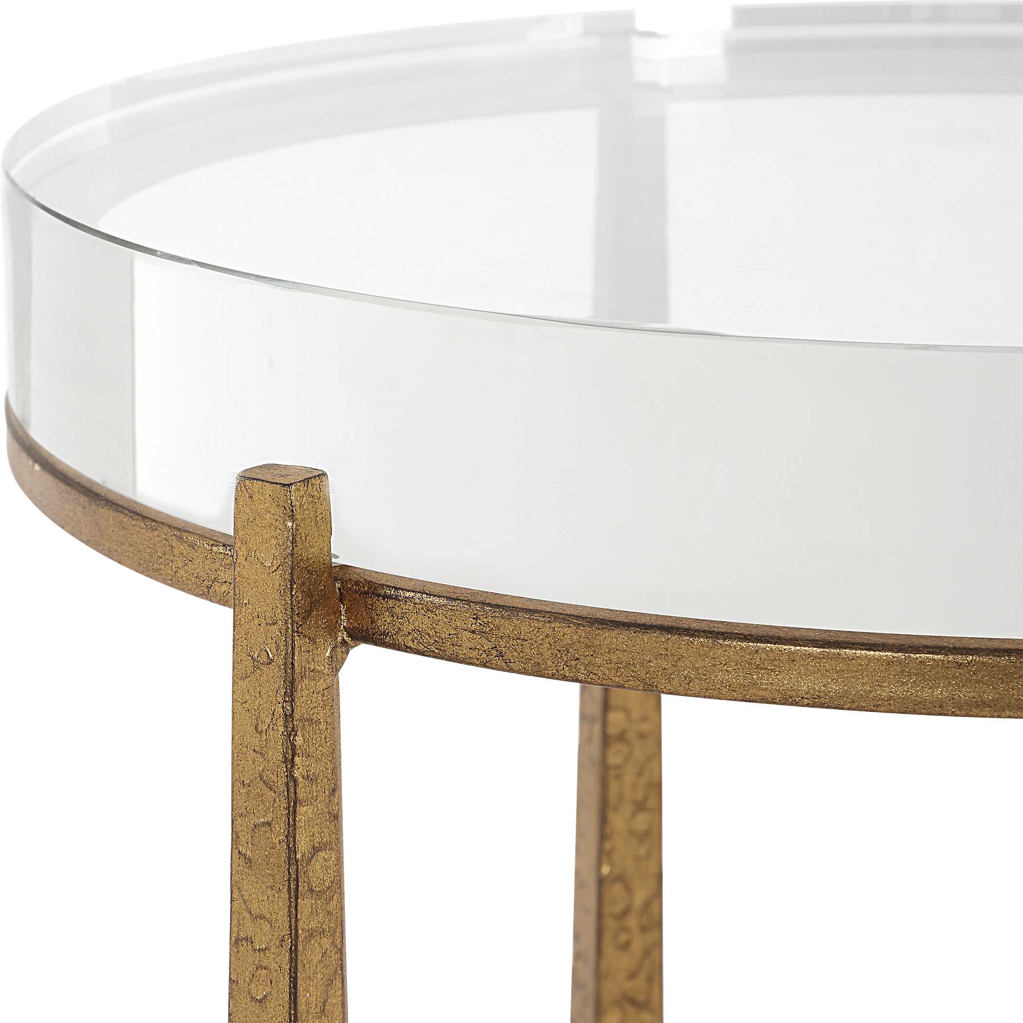Midas Antique Gold Accent Table