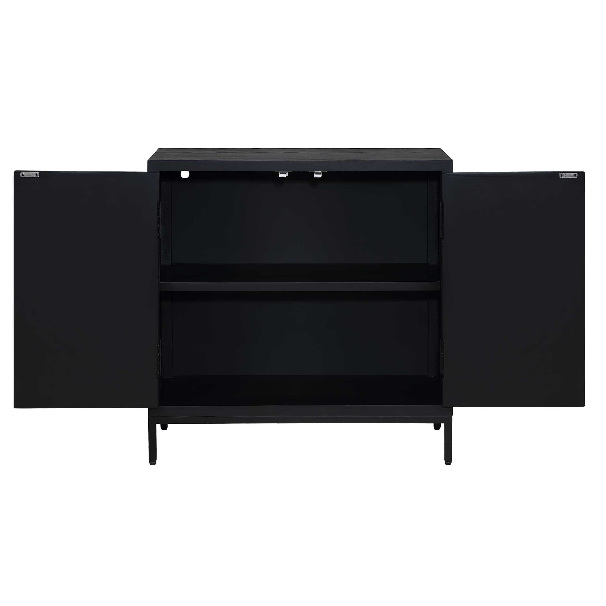 Beswick Black 2 Door Cabinet