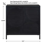 Beswick Black 2 Door Cabinet