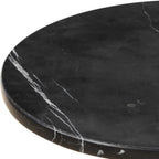 Rosston Black Marble Accent Table