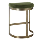 Ivanna Brass Moss Counter Stool