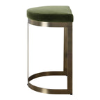 Ivanna Brass Moss Counter Stool