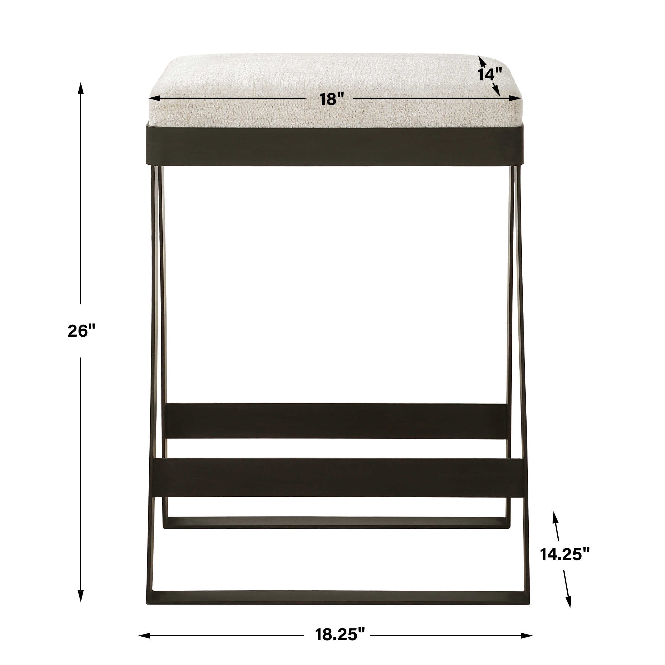 Hover Iron Counter Stool
