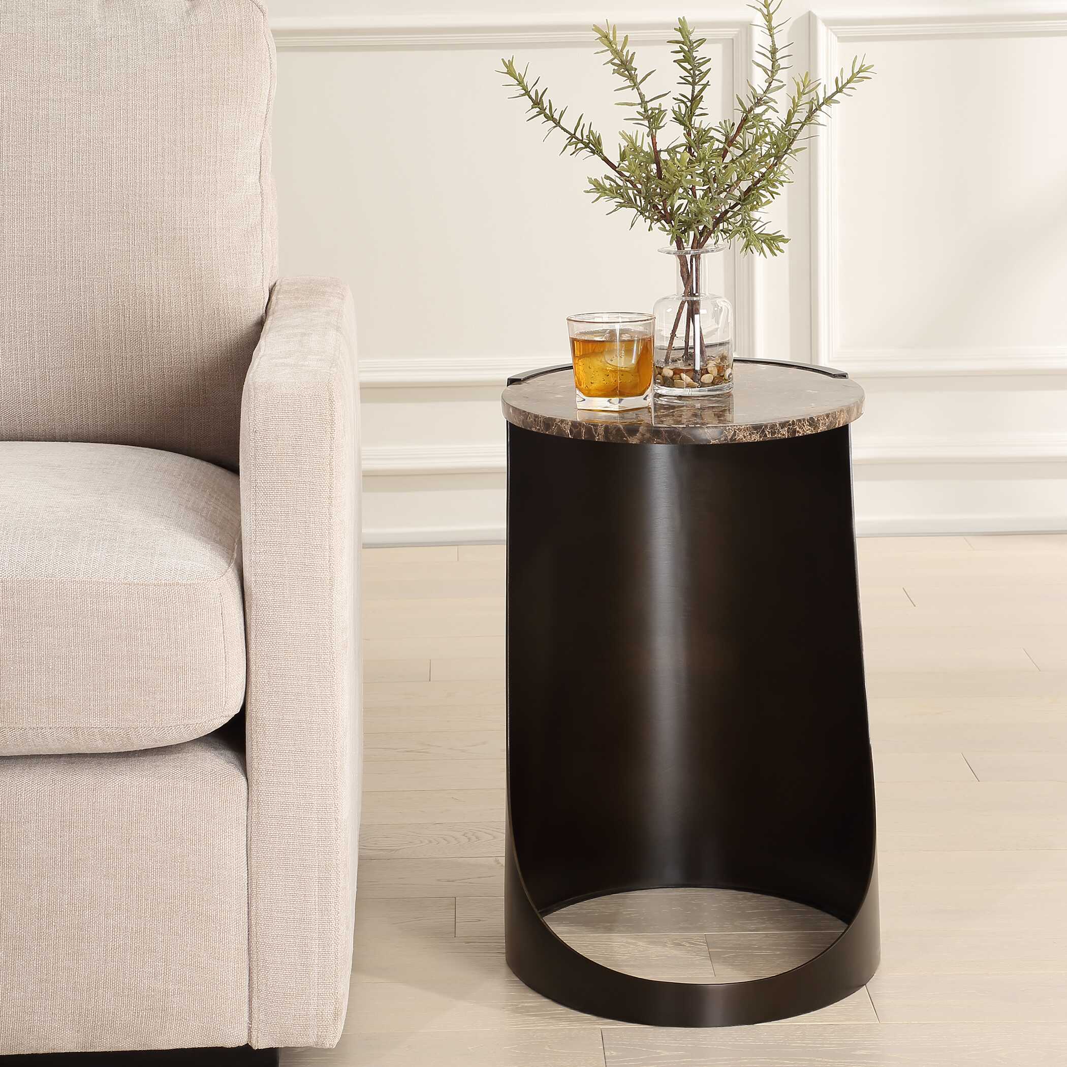 Welling Modern Metal Side Table