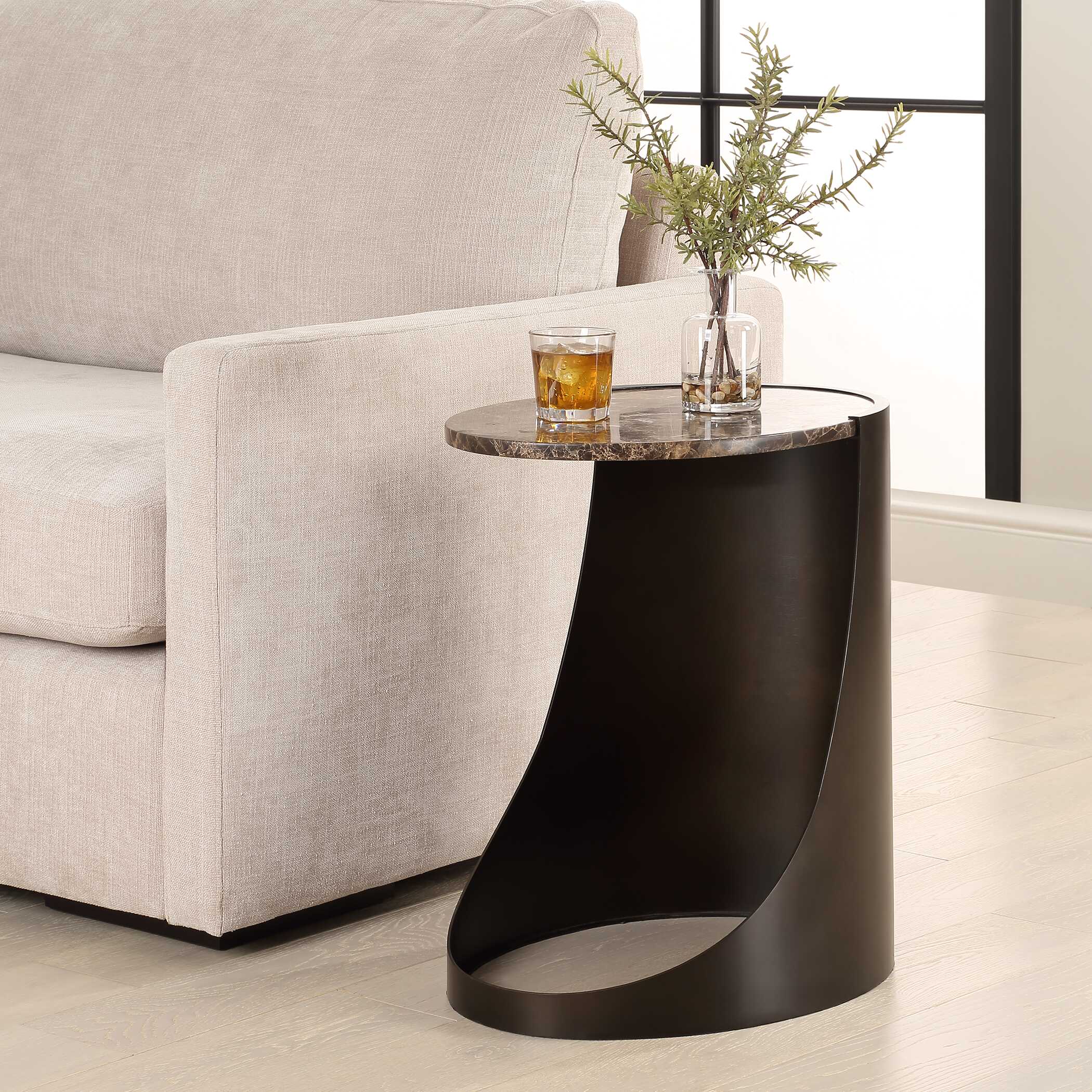 Welling Modern Metal Side Table