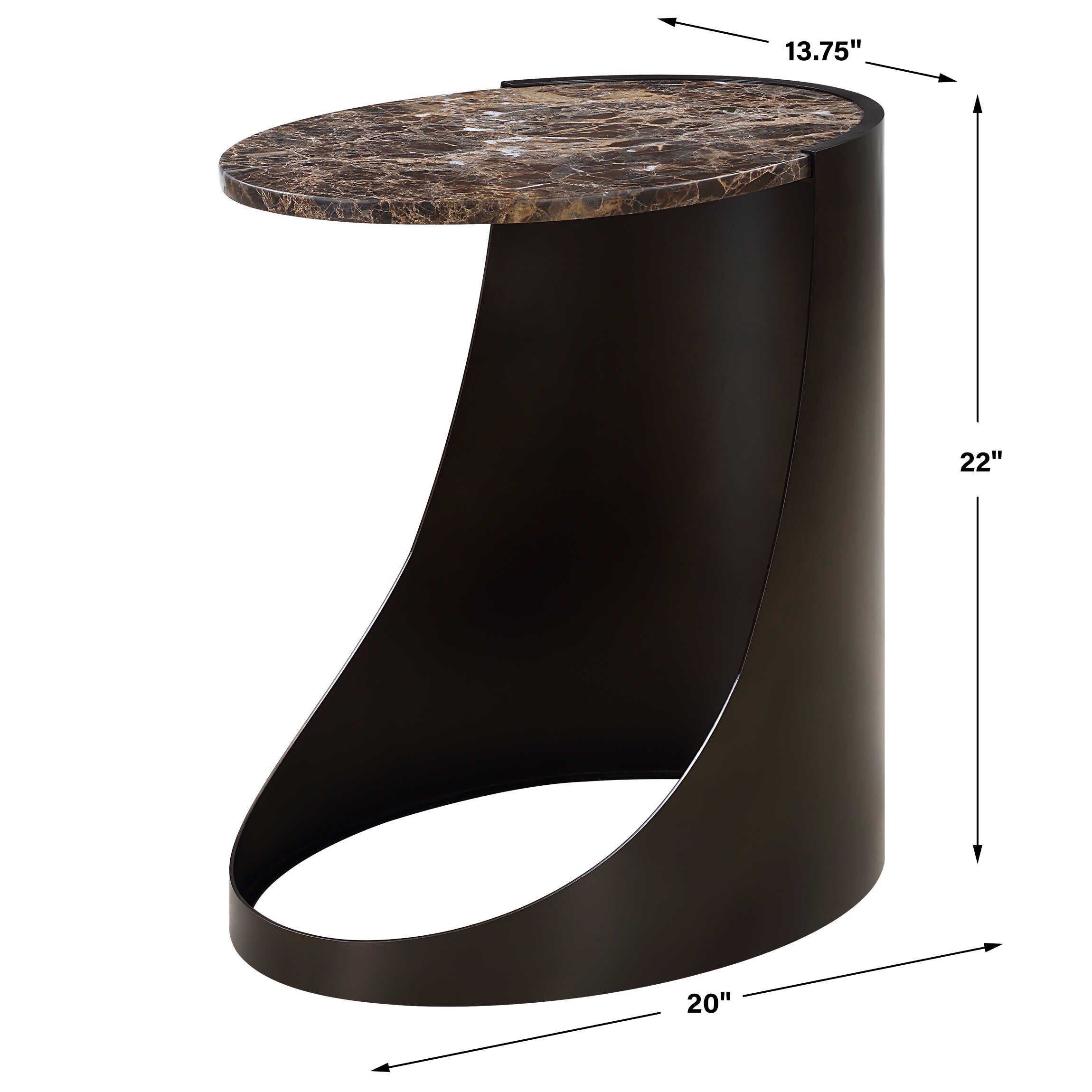 Welling Modern Metal Side Table