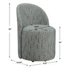 Roll With It Teal Dining Chair