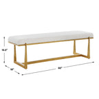 Midas Antique Gold Bench