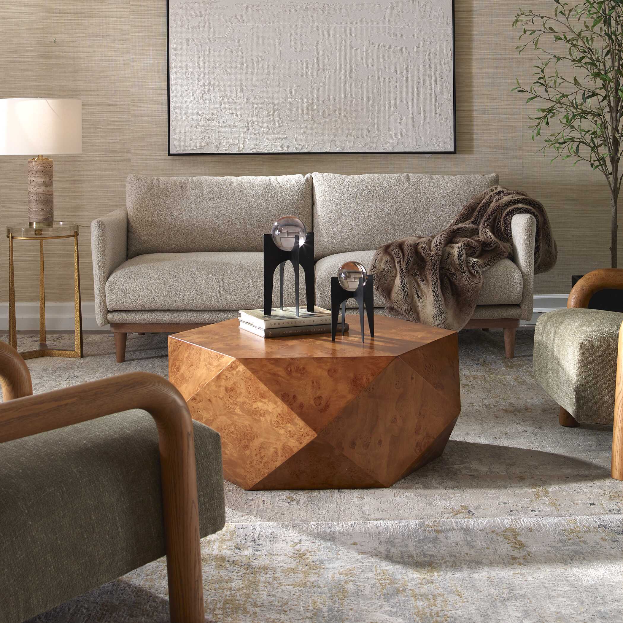 Hughes Geometric Coffee Table