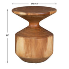 Lynx Hourglass Accent Table