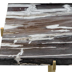 Rowman Petrified Wood Accent Table
