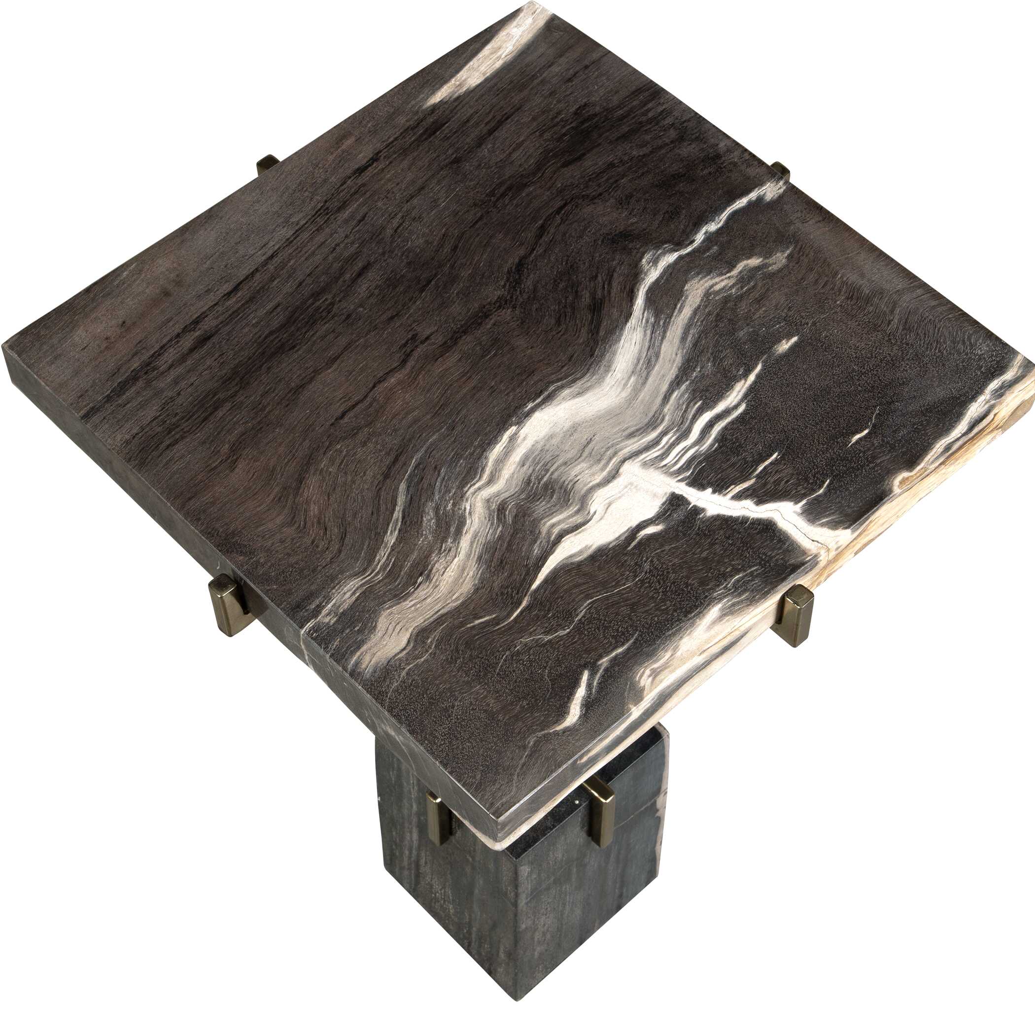 Rowman Petrified Wood Accent Table