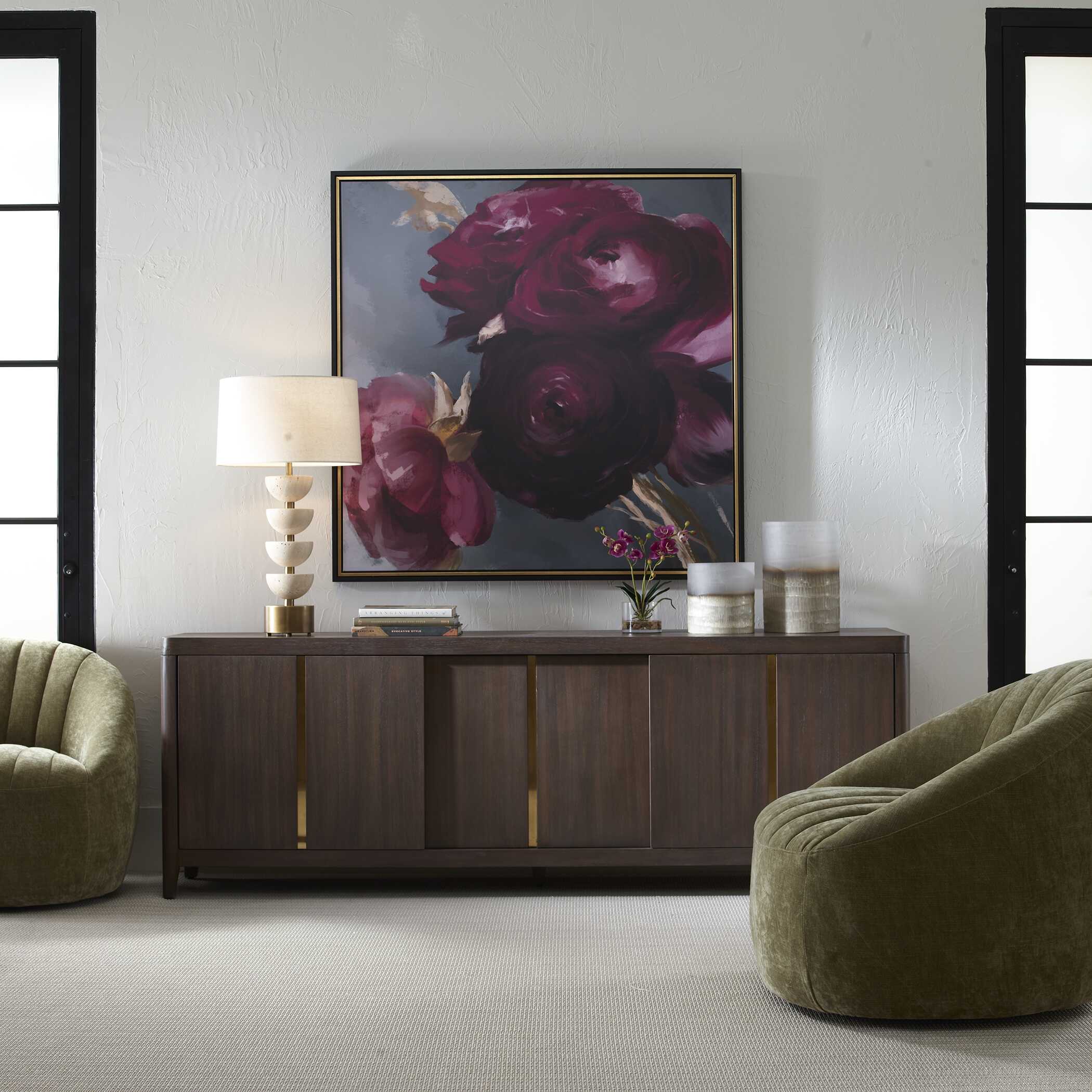 Botero Walnut Console Cabinet