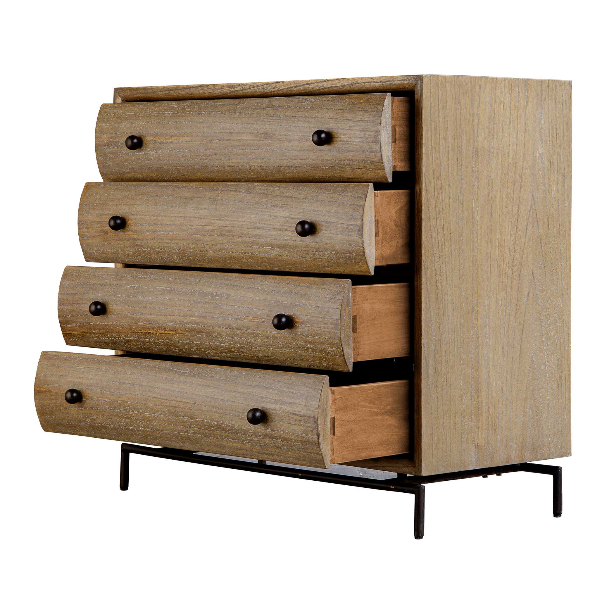 Millard Curved 4 Drawer Chest