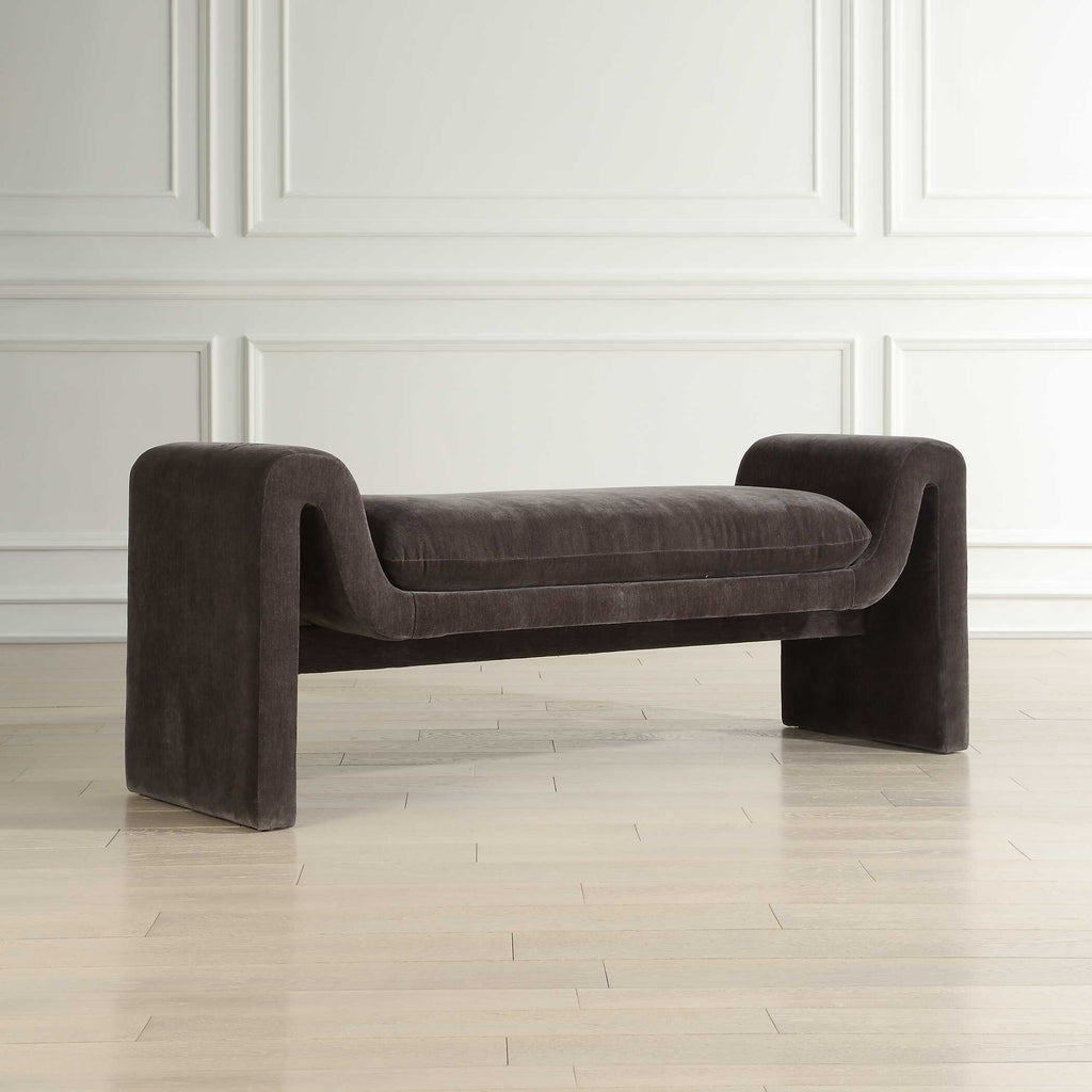 Manson Modern Charcoal Bench