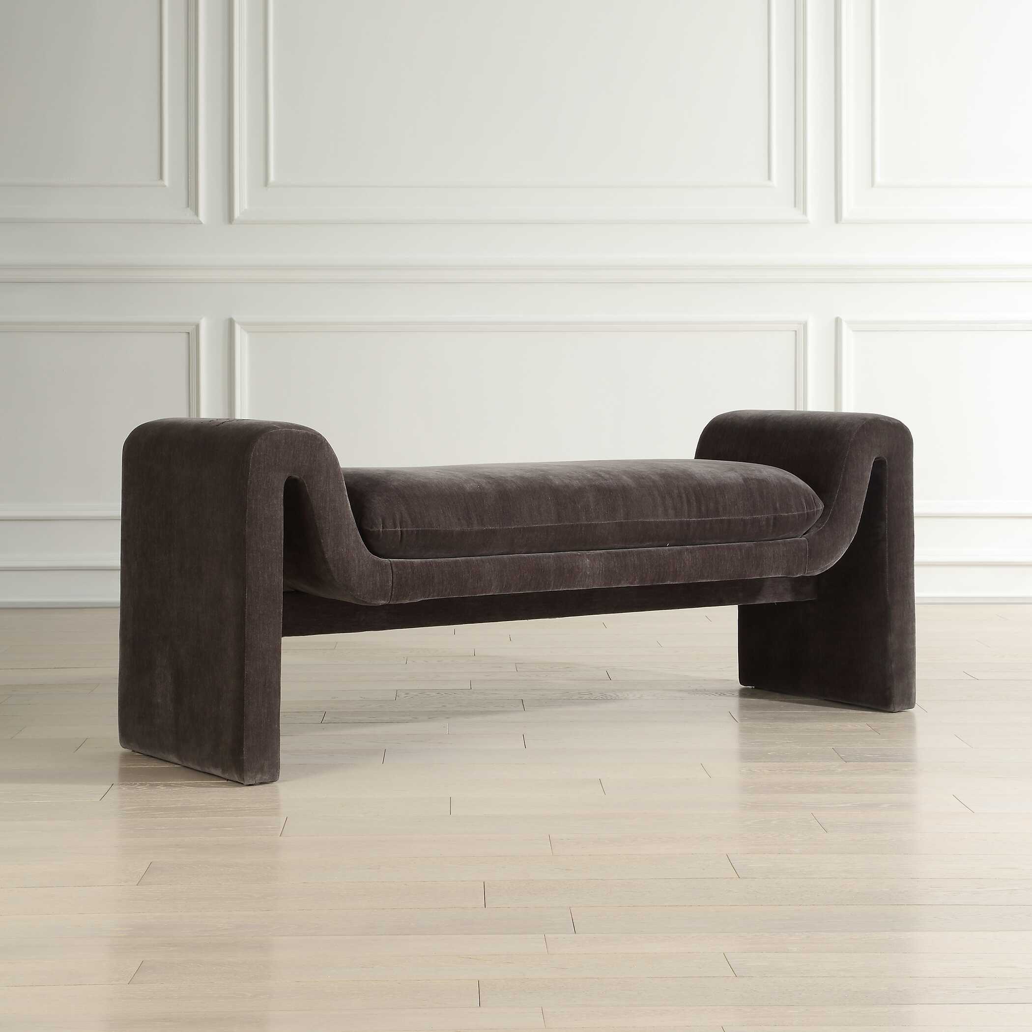 Manson Modern Charcoal Bench