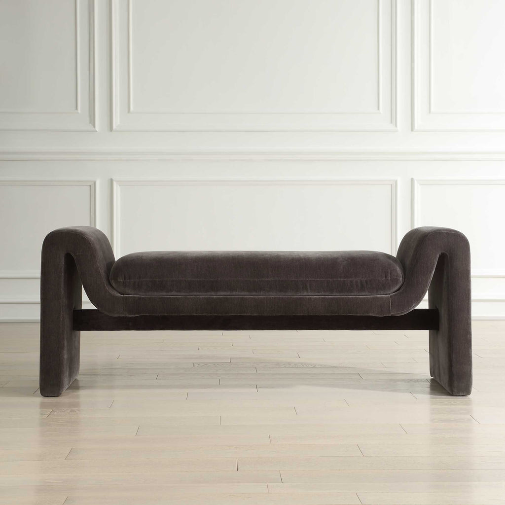 Manson Modern Charcoal Bench
