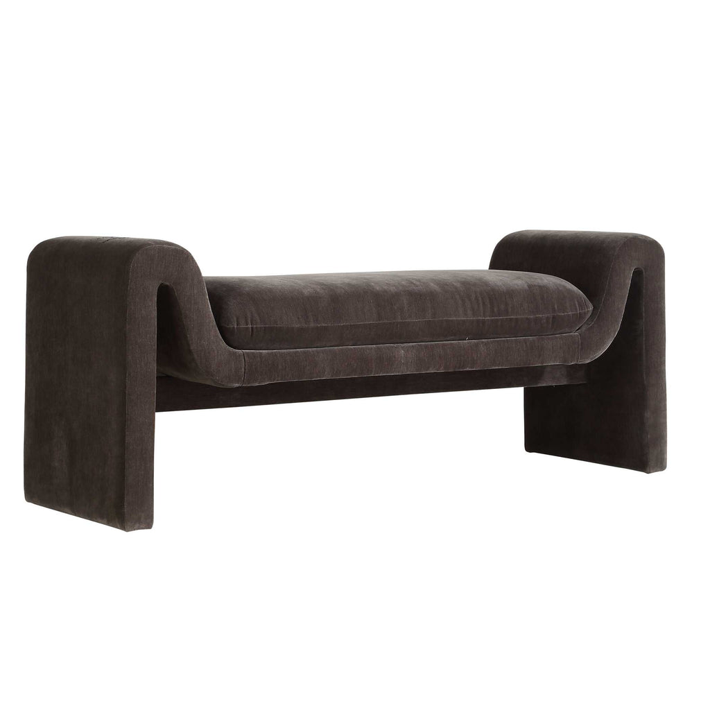 Manson Modern Charcoal Bench