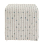 Joie White Chenille Ottoman