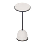 Morro White Marble Side Table